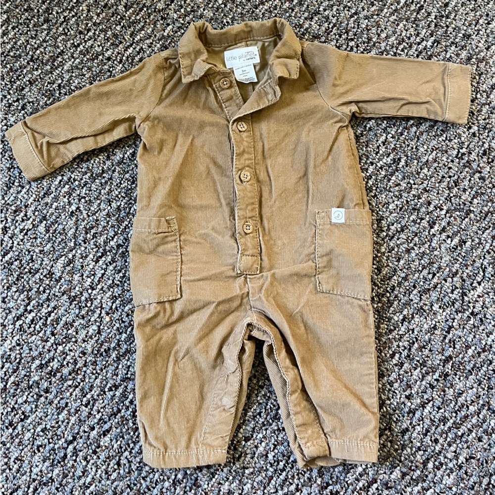 Organic little planet jumpsuit